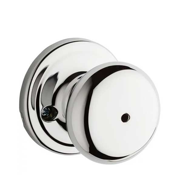 Kwikset: Hancock Privecy Door Knob with Round Rose / Polished Chrom